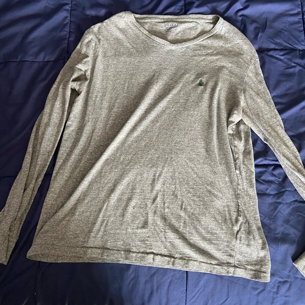 Polo Ralph Lauren grey long sleeve shirt